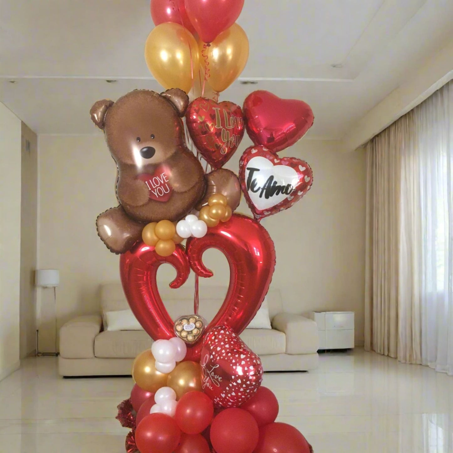 Globos Ramos Corazones
