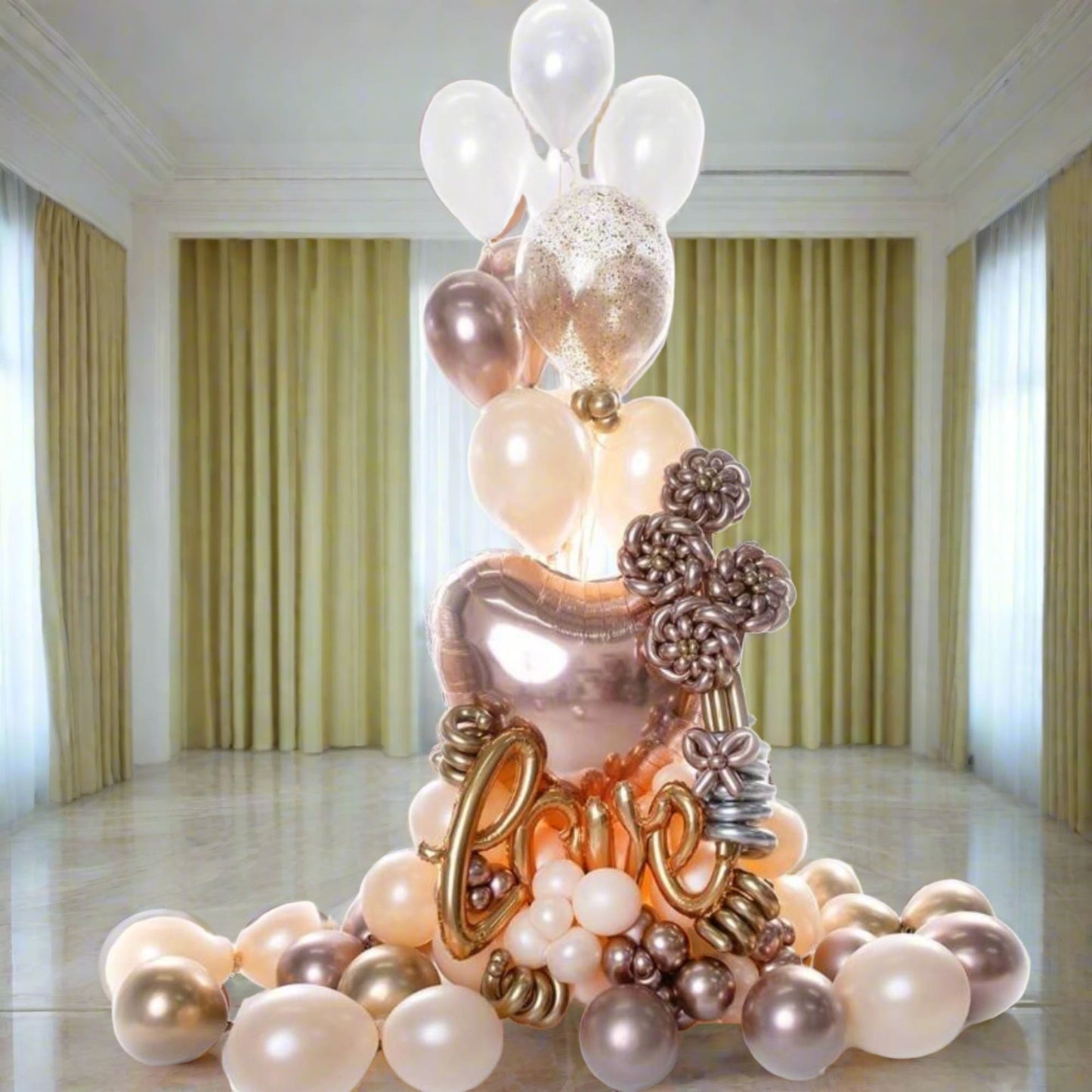Globos Ramos Corazones