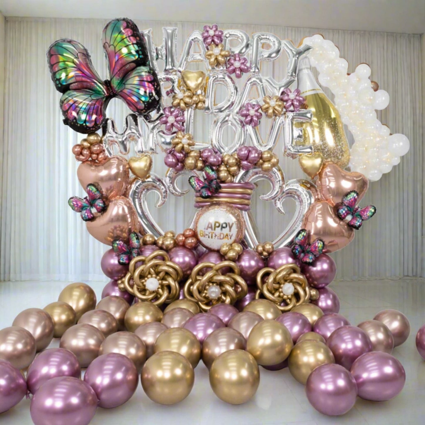 Globos Ramos Corazones